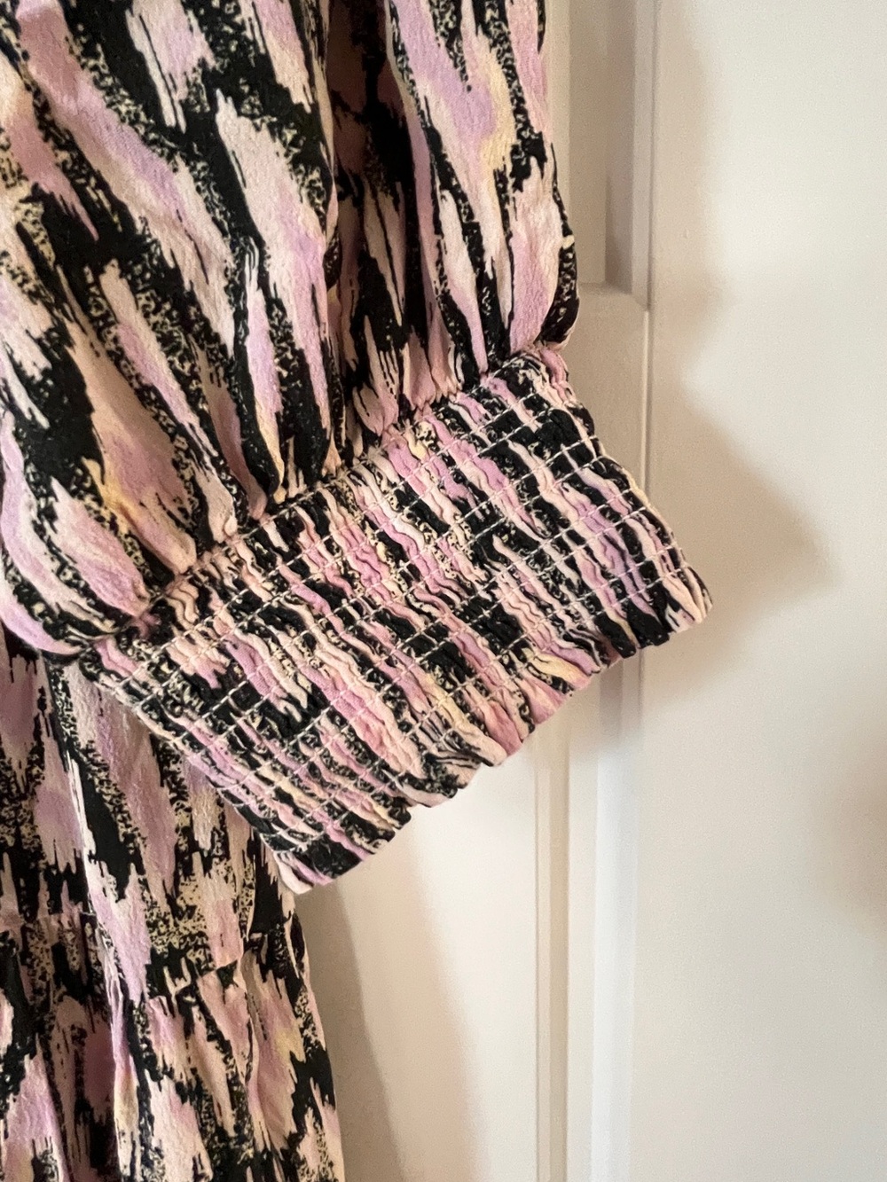 Scotch & Soda Pink and Black Tiered Maxi Dress - Picture 6 of 9